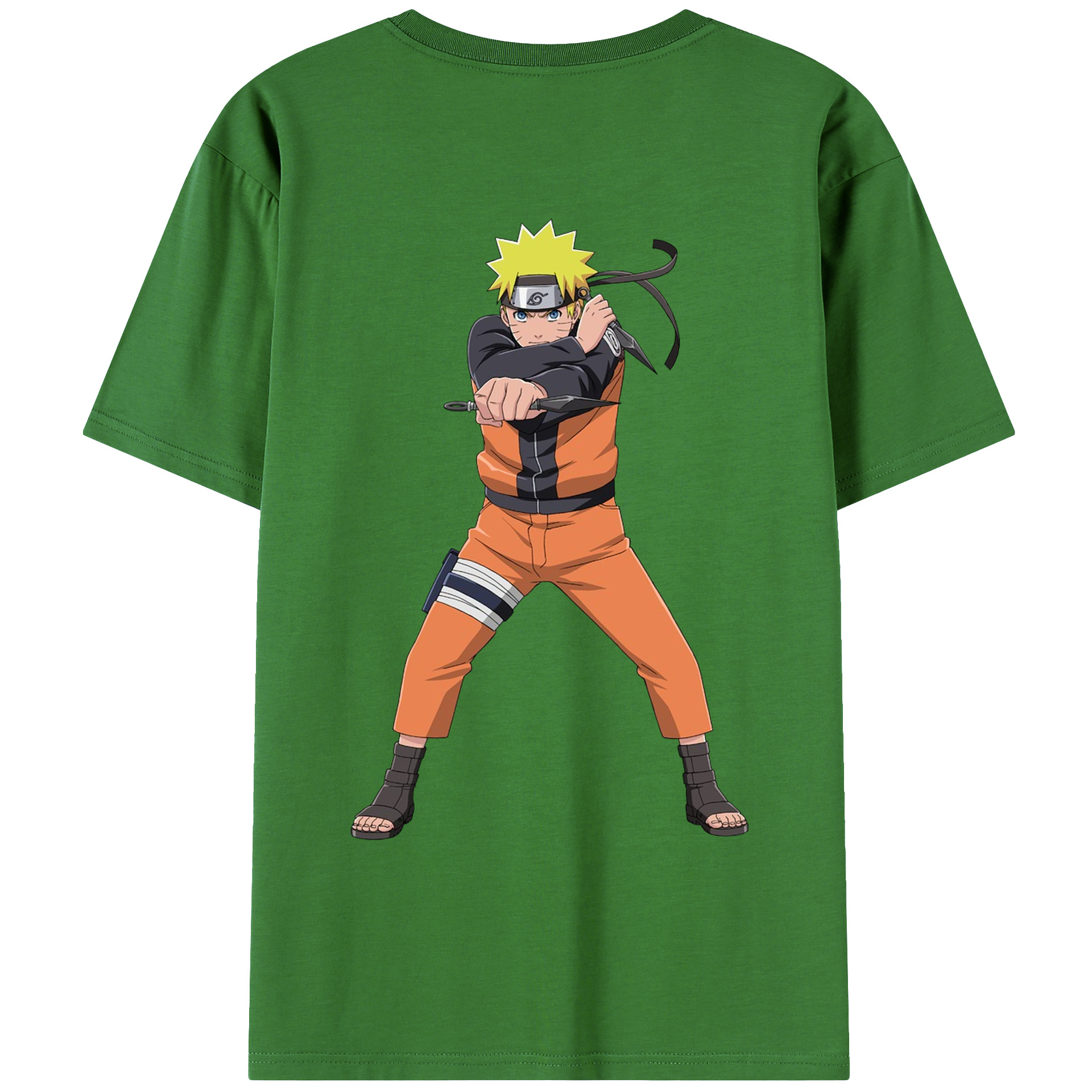 （画像用） NARUTO -ナルト- うずまき ナルト Uzumaki Naruto レディース半袖Tシャツ(バックプリント)